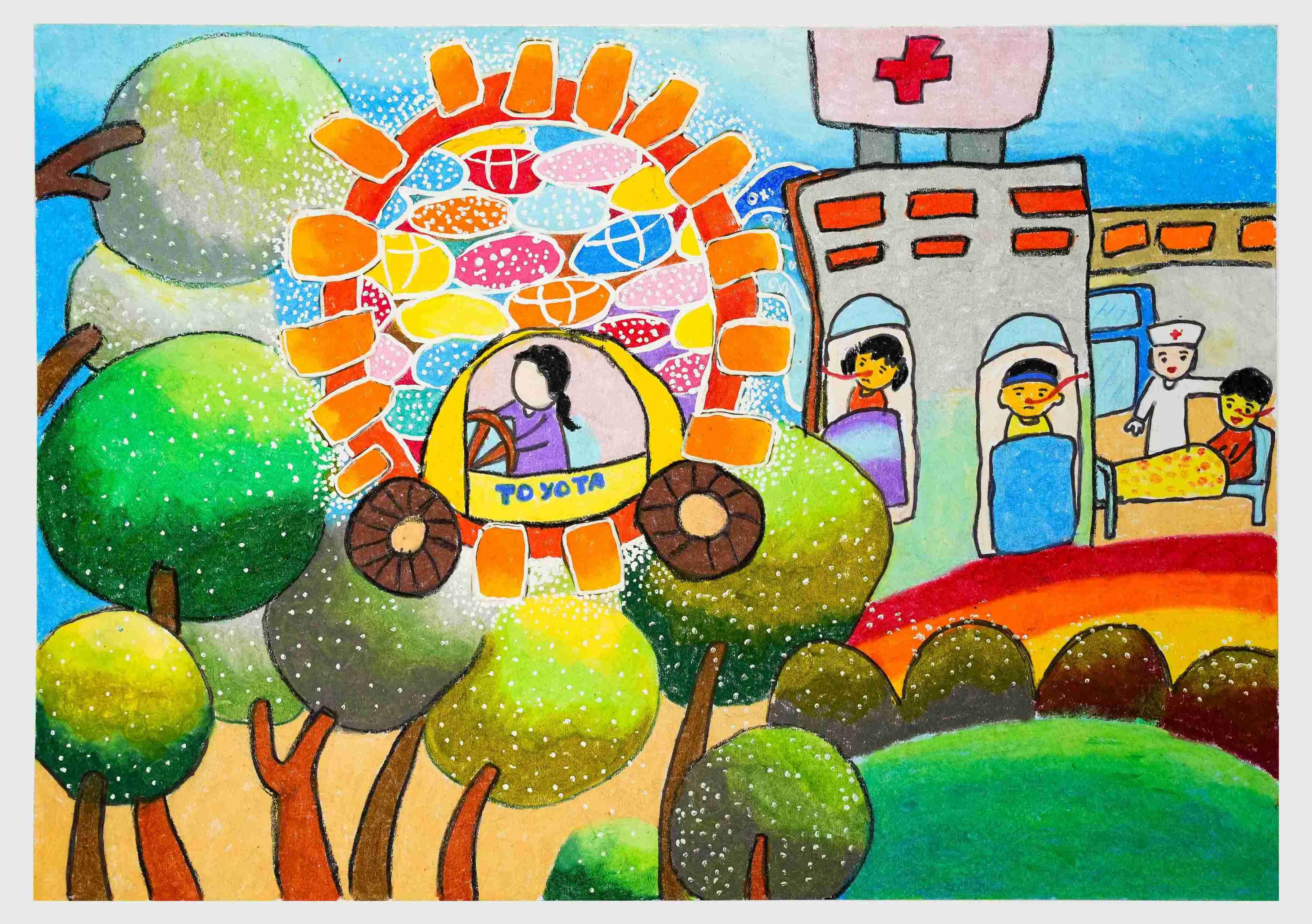 Siêu ô tô Toyota thu khí ô xi từ cây xanh cung cấp trực tiếp cho các bệnh viện, giúp bệnh nhân có đủ không khí để thở