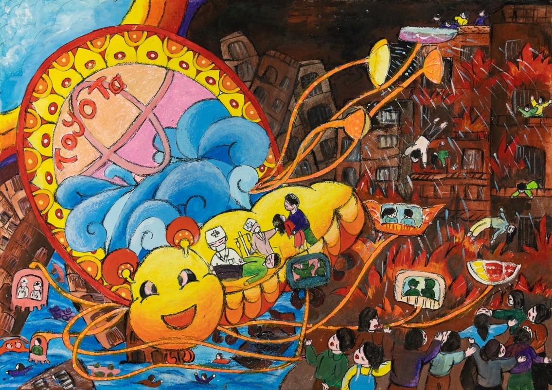 Ô tô cứu hỏa kì diệu giải cứu hỏa hoạn và động đất, lũ lụt