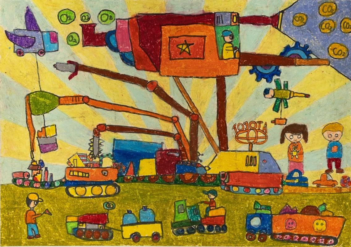 Ô tô tái chế rác thải thành đồ chơi, đồ dùng học tập cho trẻ em nghèo