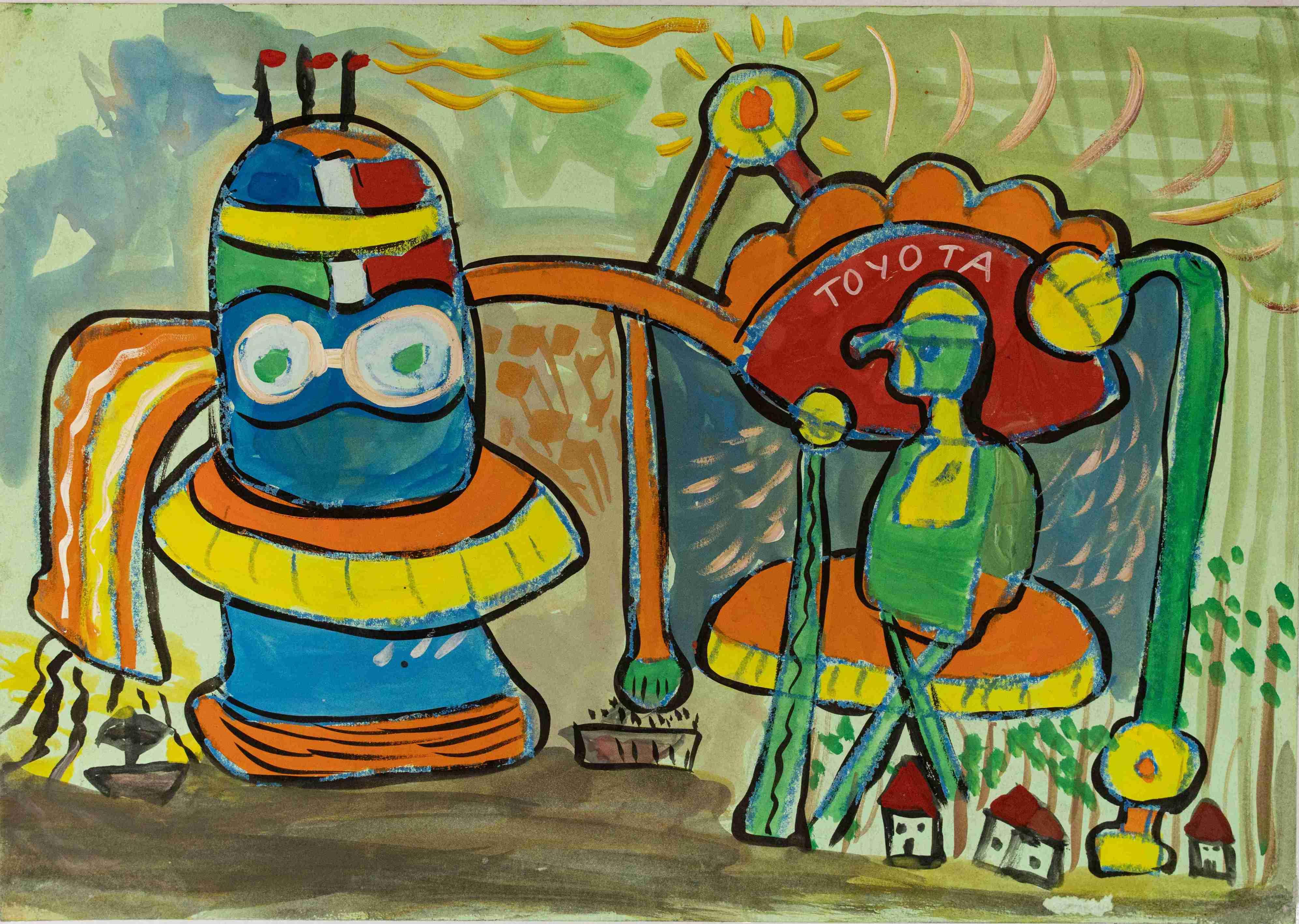 Ô tô kịp thời hút giông bão và bảo vệ nhà ở của những người dân