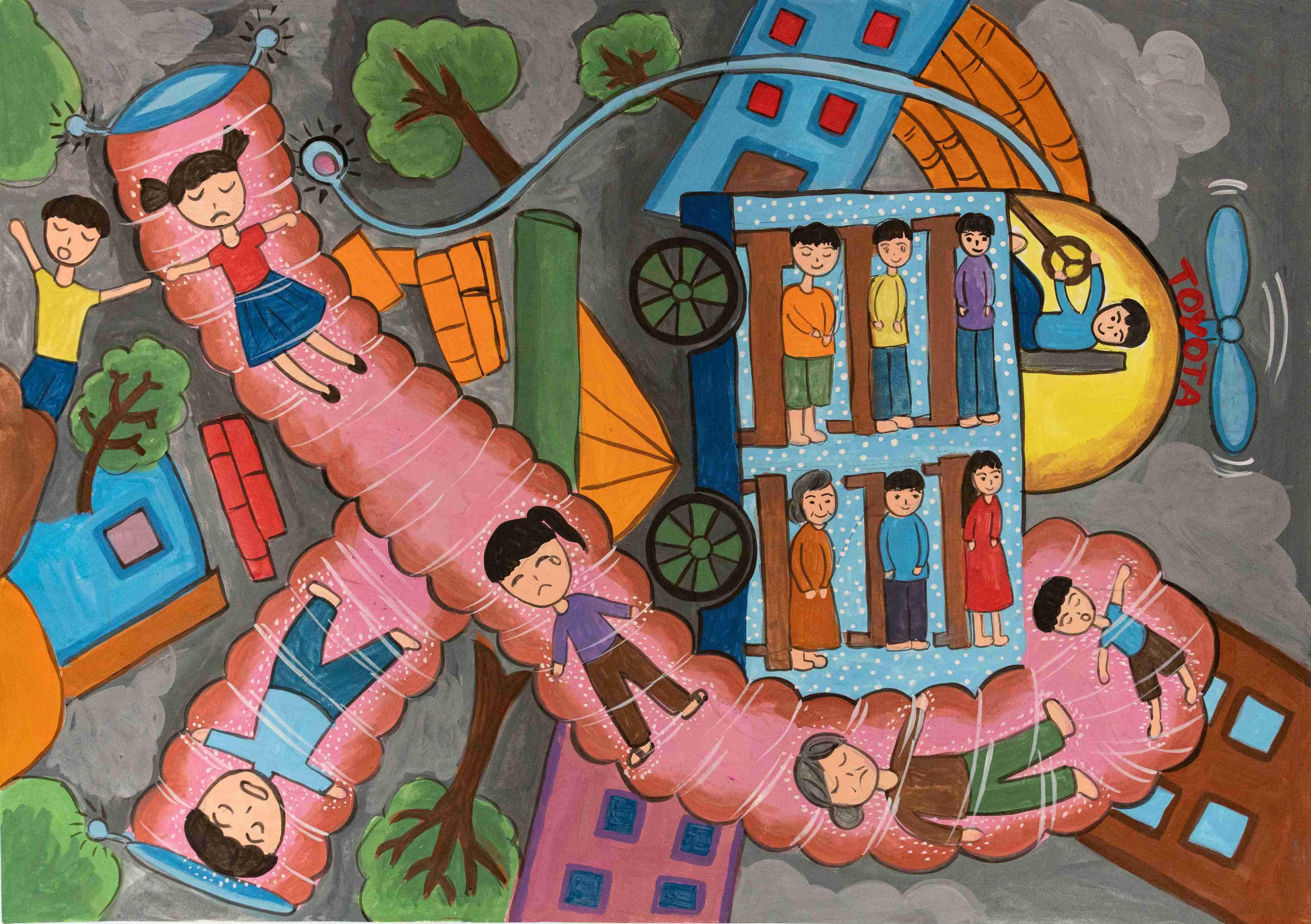 Ô tô tìm kiếm và chữa trị khẩn cấp những nạn nhân gặp hỏa hoạn, thiên tai, lũ lụt, động đất