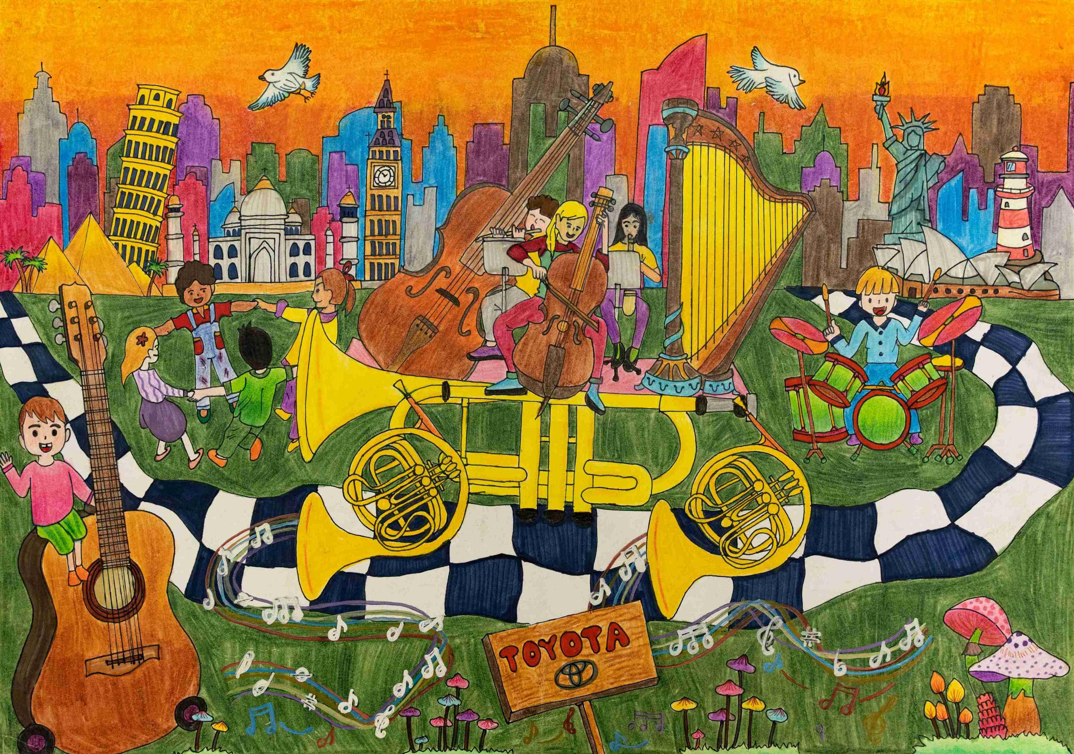 Chiếc xe âm nhạc, kết nối thế giới, lan toả yêu thương