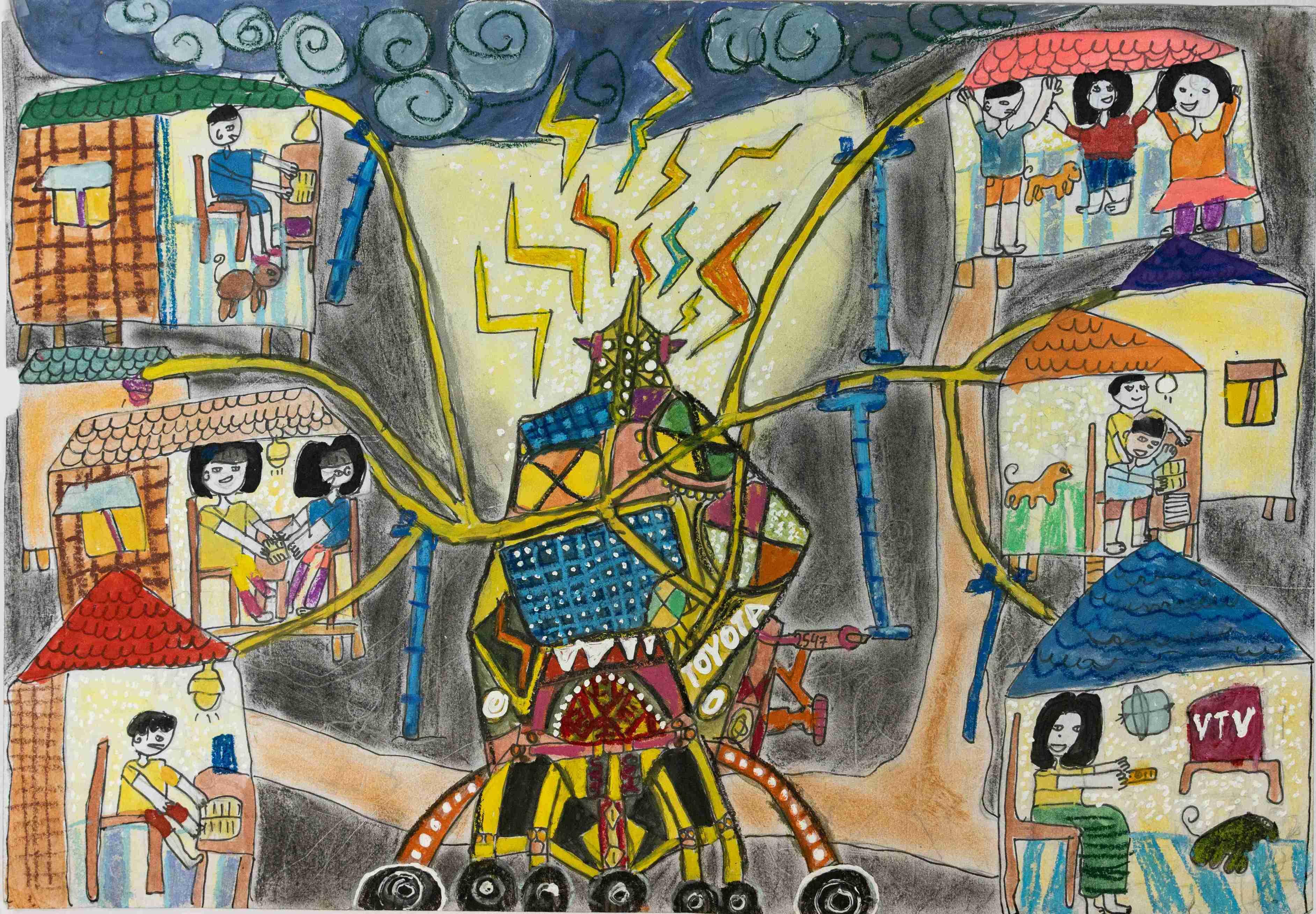 Chiếc ô tô tích điện từ năng lượng sấm sét và năng lượng mặt trời