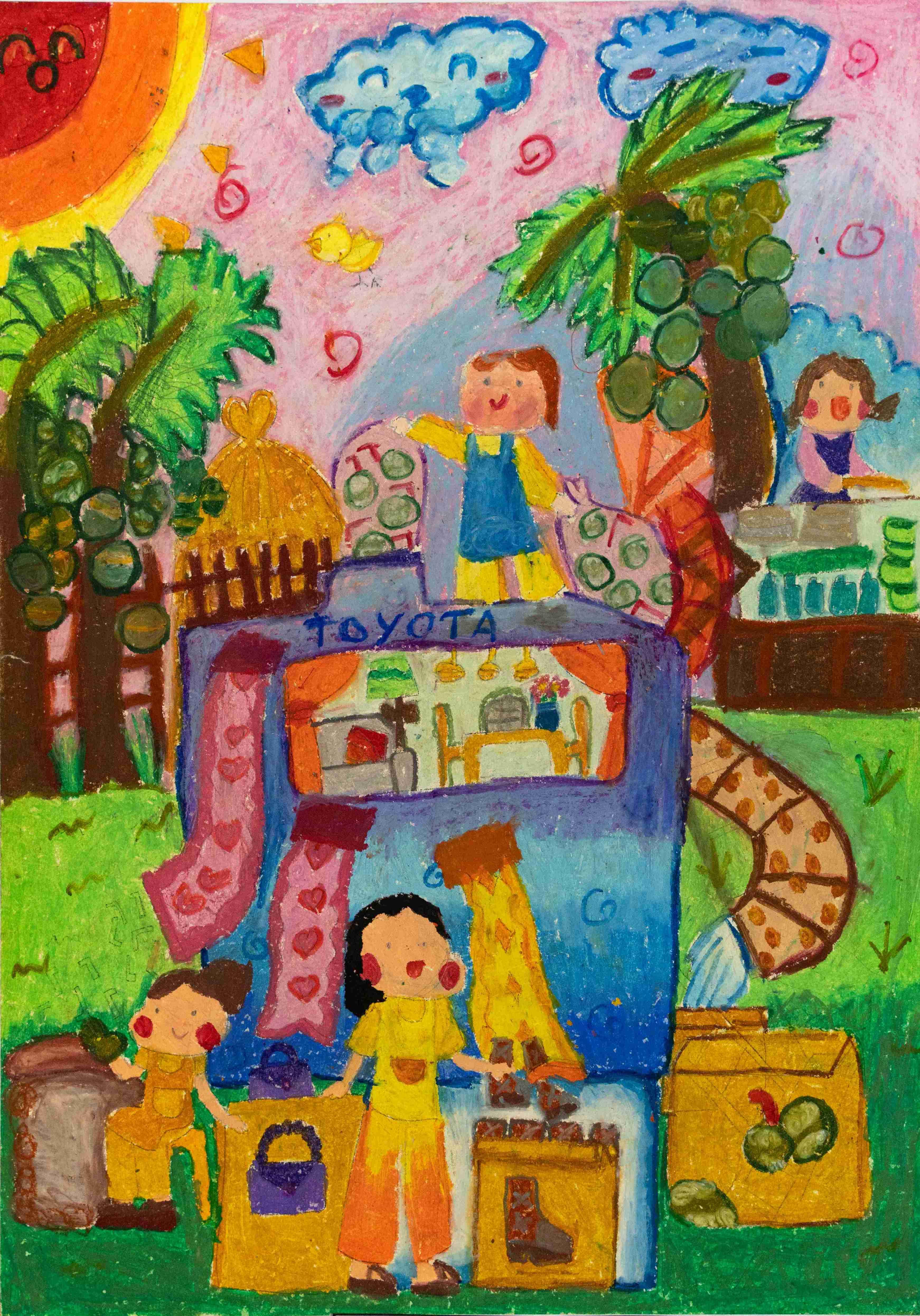 Xe tái chế vỏ dừa, xơ dừa thành vải sinh học và đồ dùng phục vụ cho con người