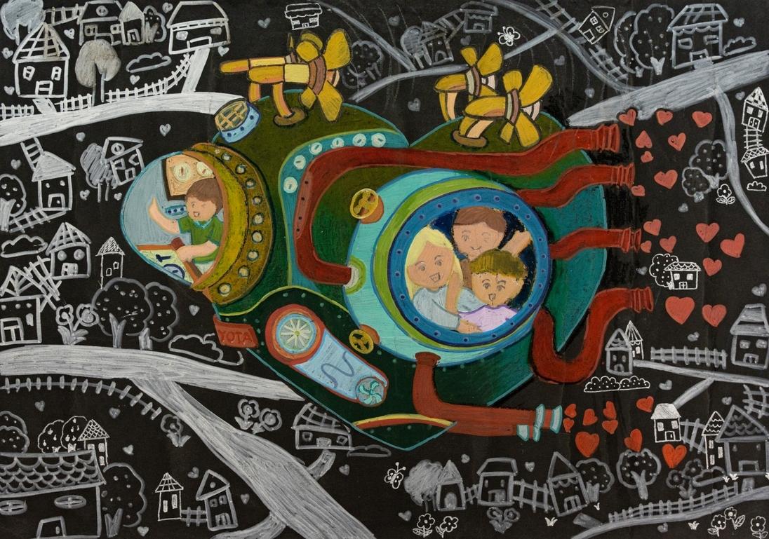 Xe trái tim đem hạnh phúc cho mọi gia đình