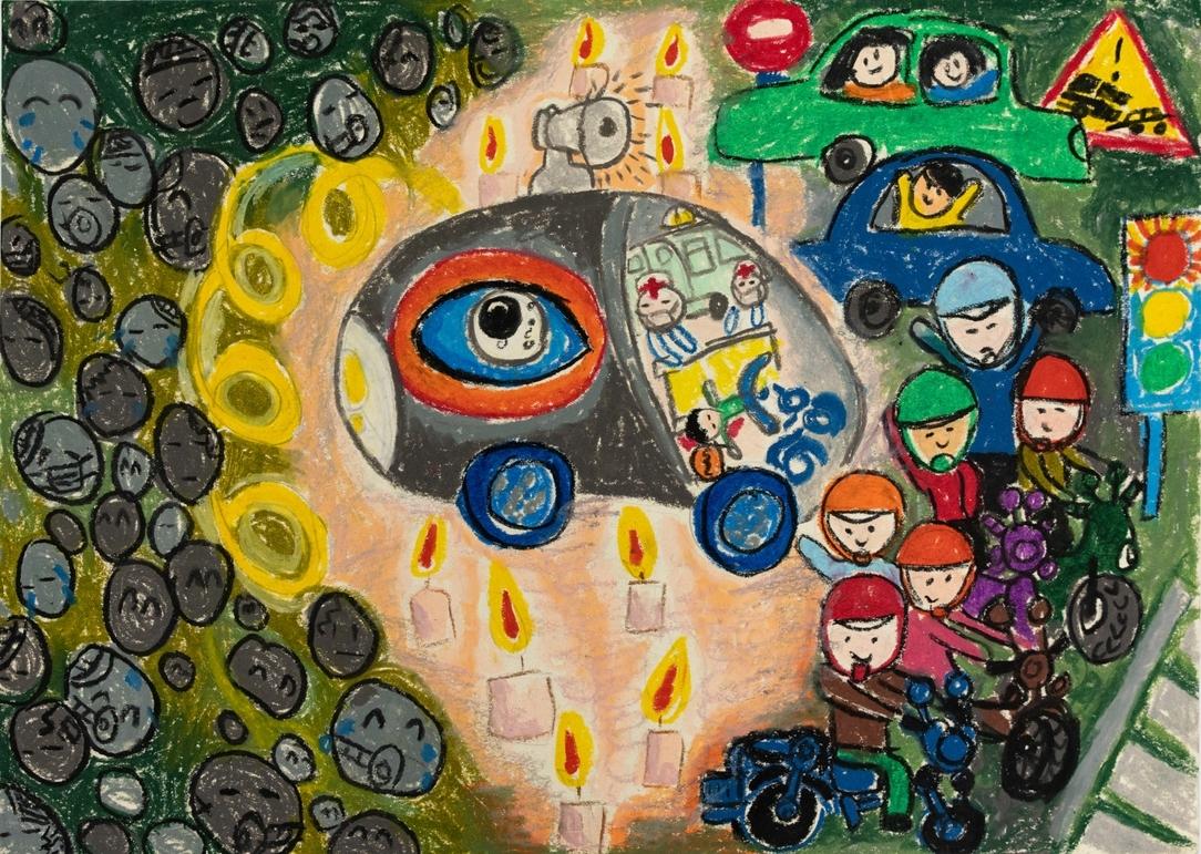 Xe ô tô tâm linh gửi cho nhân gian lời cảnh tỉnh