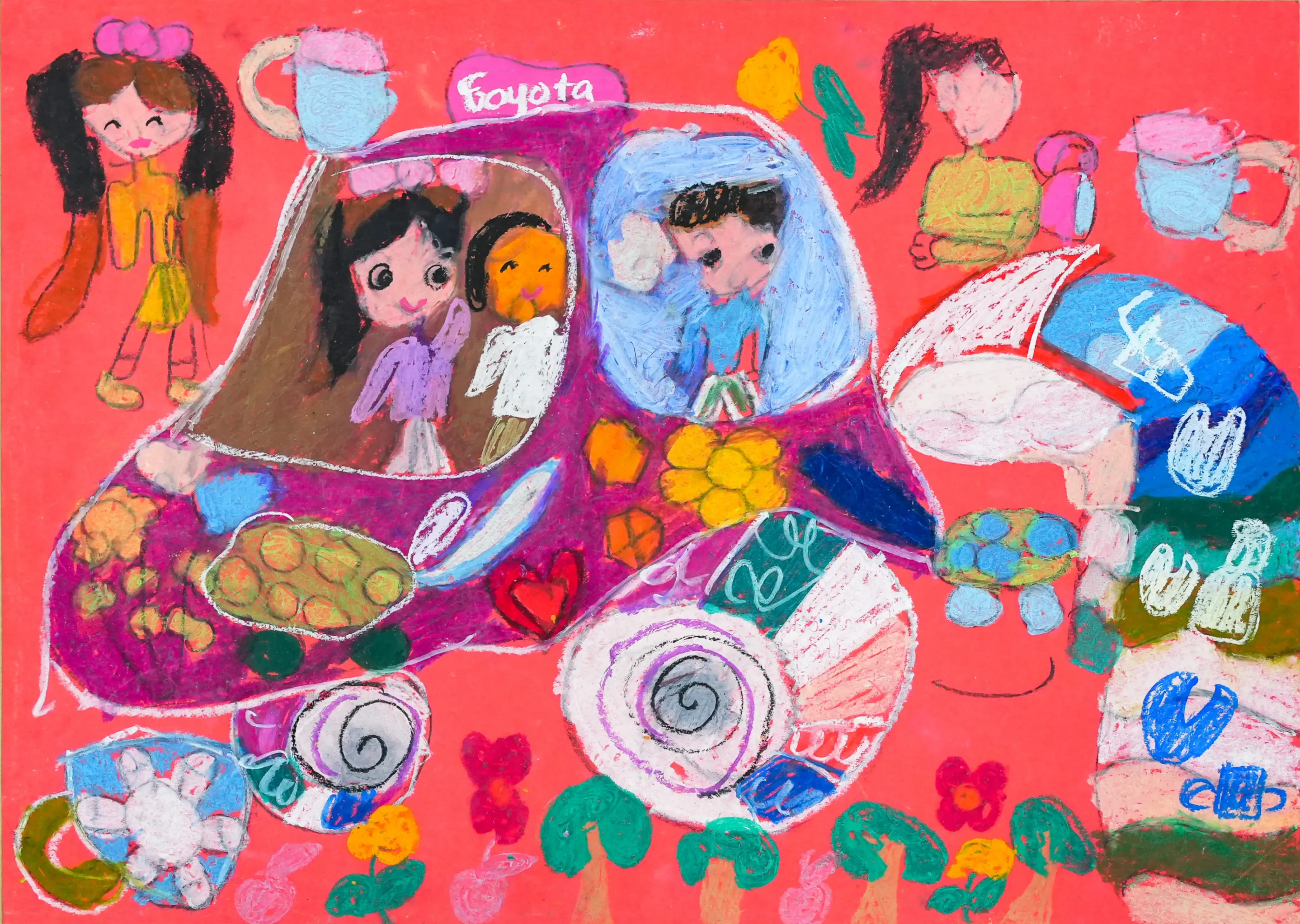 Ô tô có thể giúp mọi người uống nước sạch. Hoa thơm mọc khắp nơi và không còn rác thải nilon