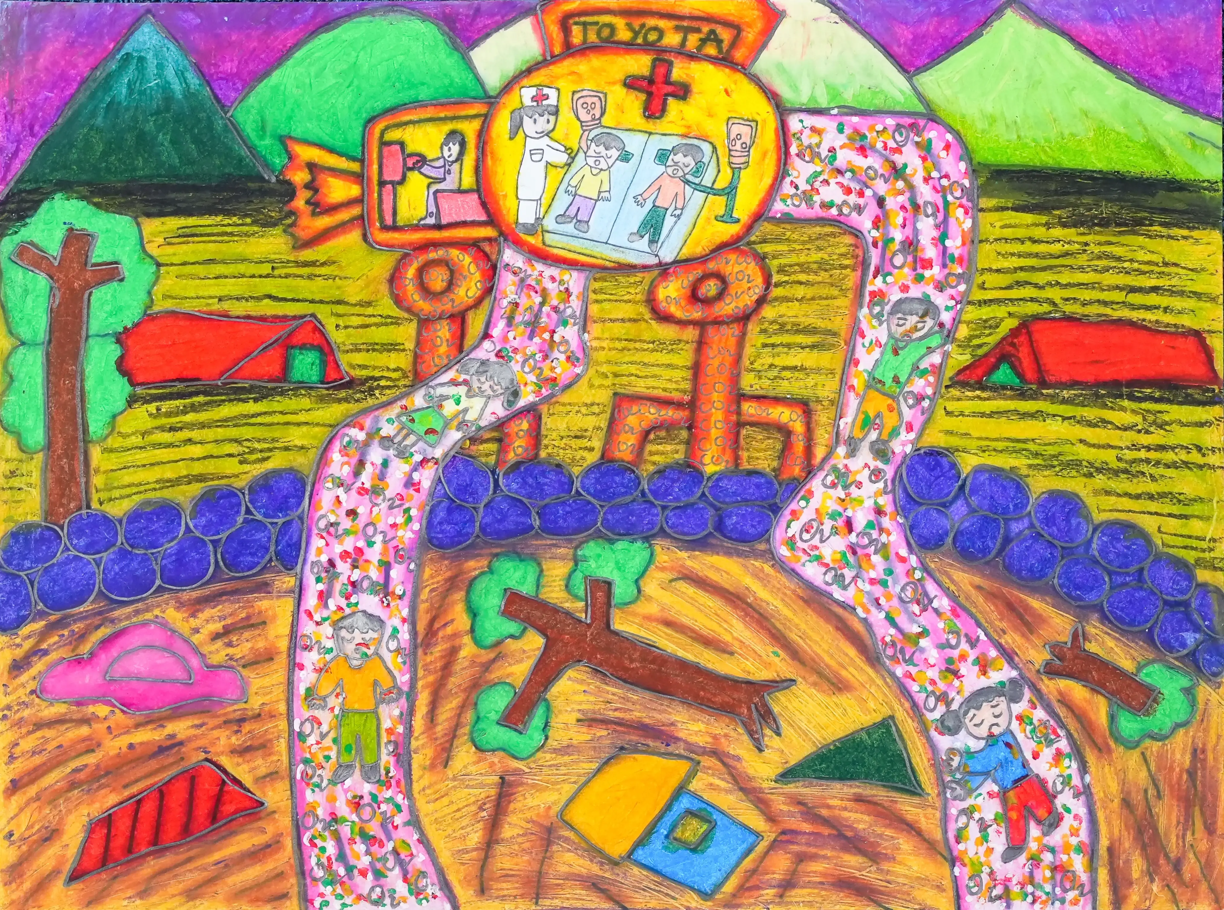 Ô tô cứu nạn tại vùng sạt lở