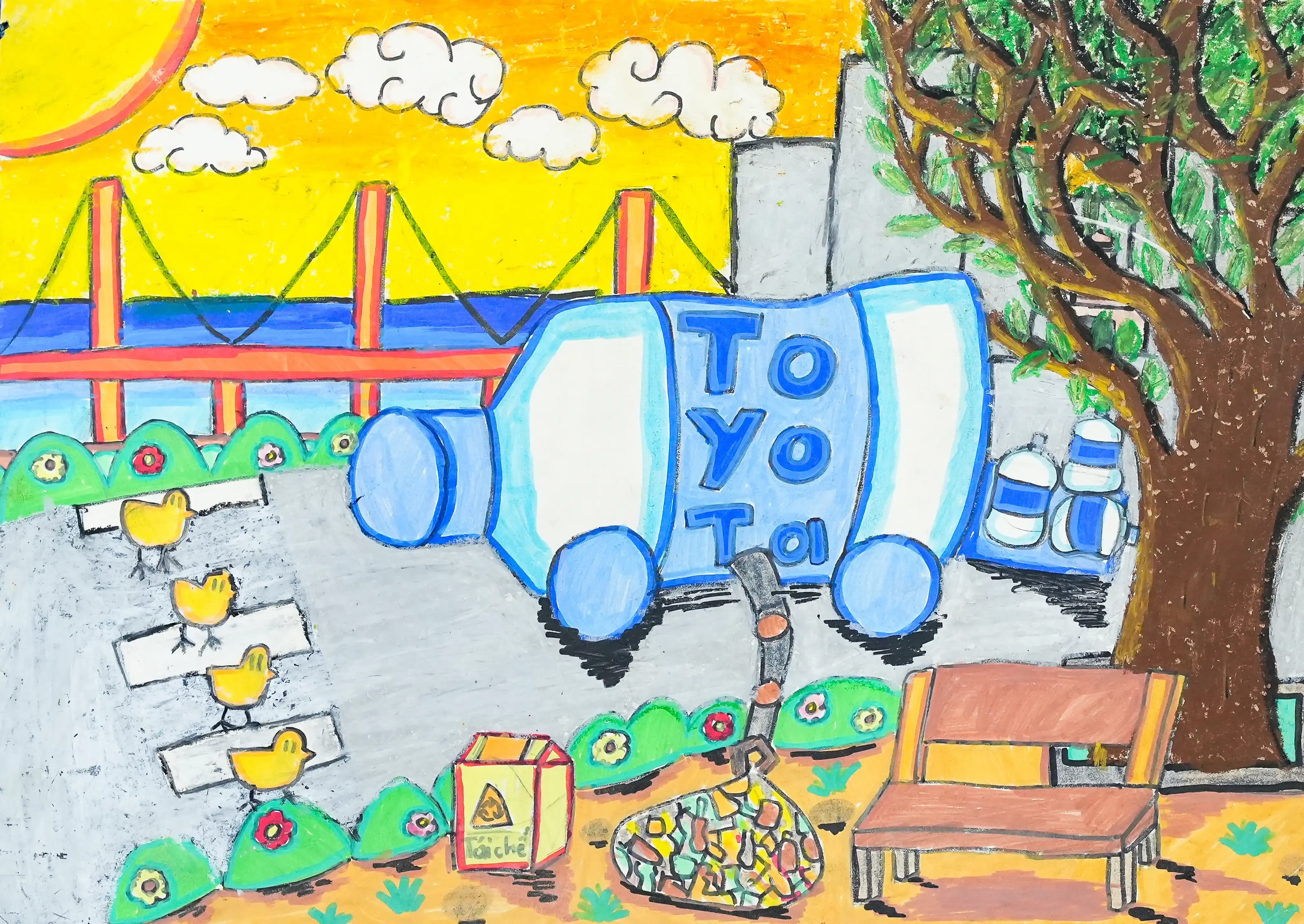 Chiếc ô tô hút rác thải nhựa, tái chế chúng để trở thành vật liệu tạo ra nước sạch