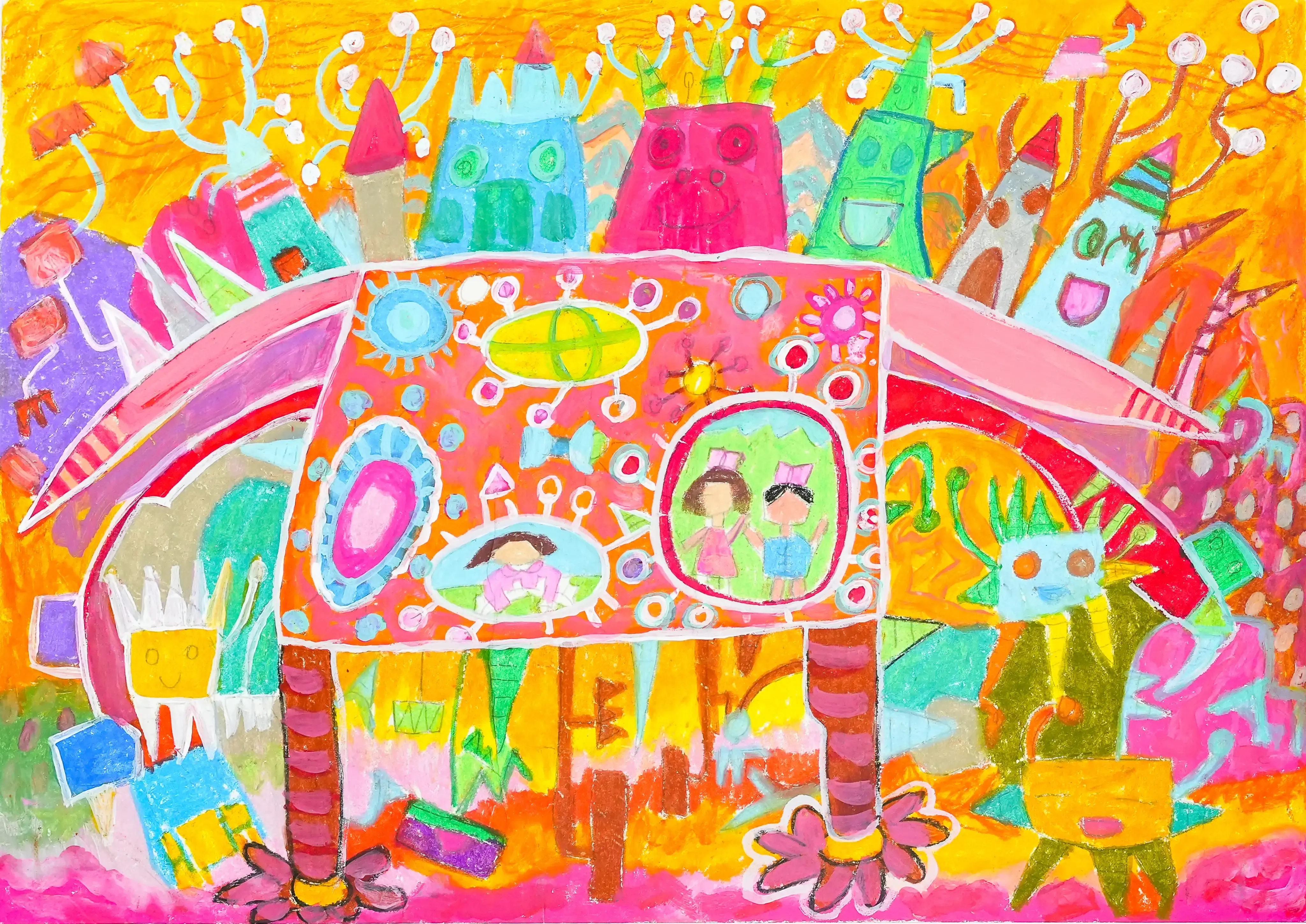 Ô tô đa chức năng “Trường học thông minh” kết nối với các hành tinh