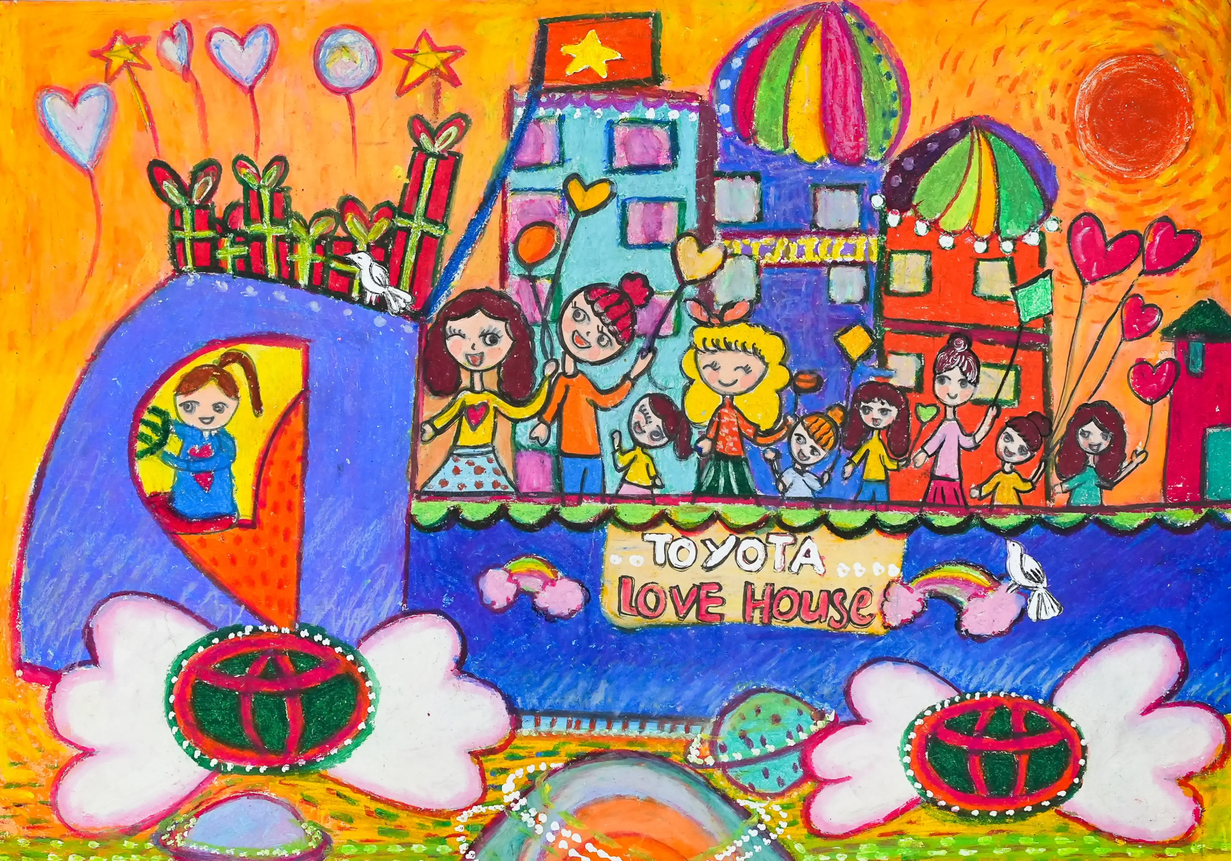 Ô tô Toyota chở vật liệu lắp ghép và hoàn thiện nhà tình thương siêu nhanh cho những người dân mọi nơi bị thiên tai trên trái đất