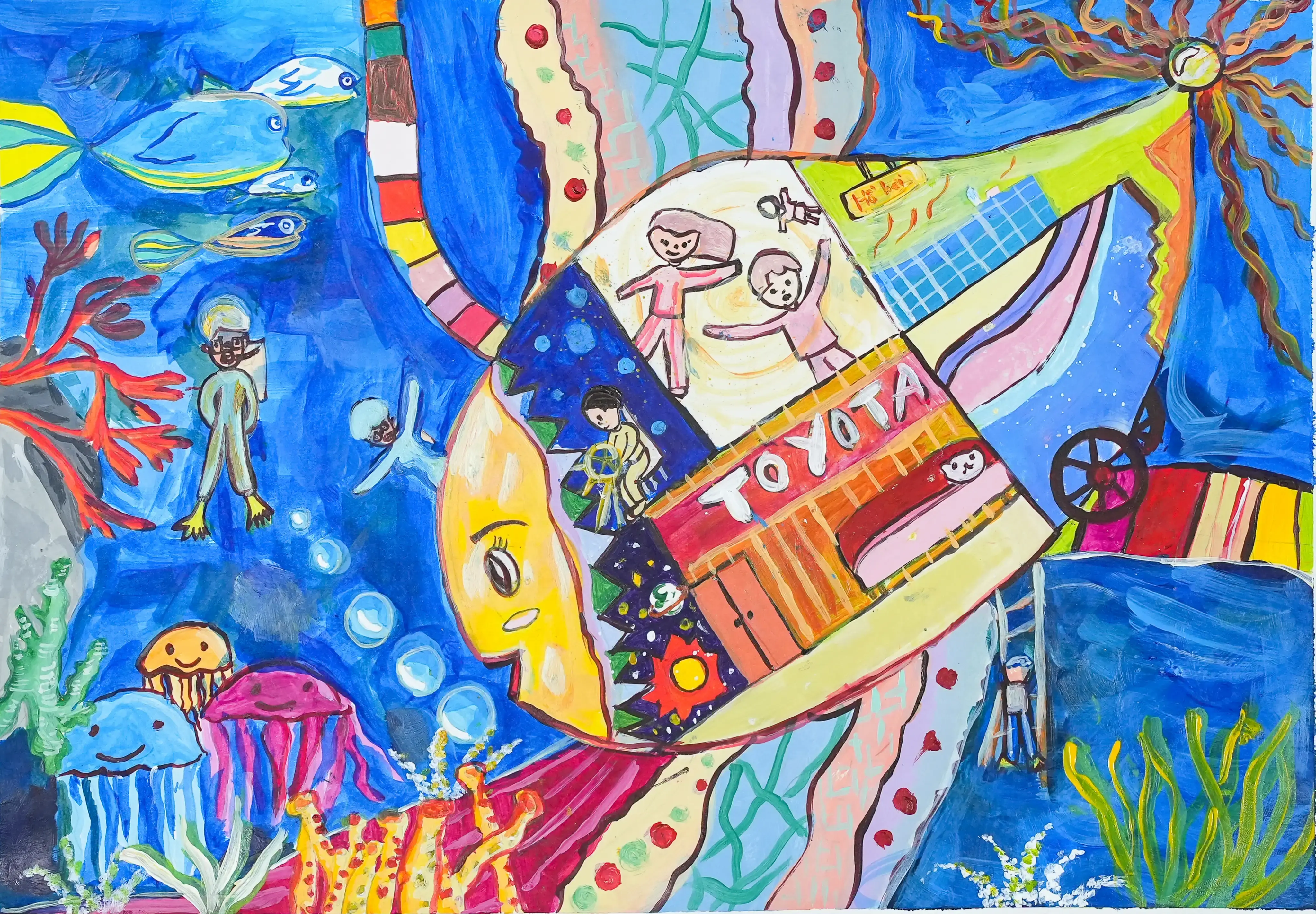 Chiếc xe mang theo ước mơ khám phá đại dương với biết bao điều bí ẩn