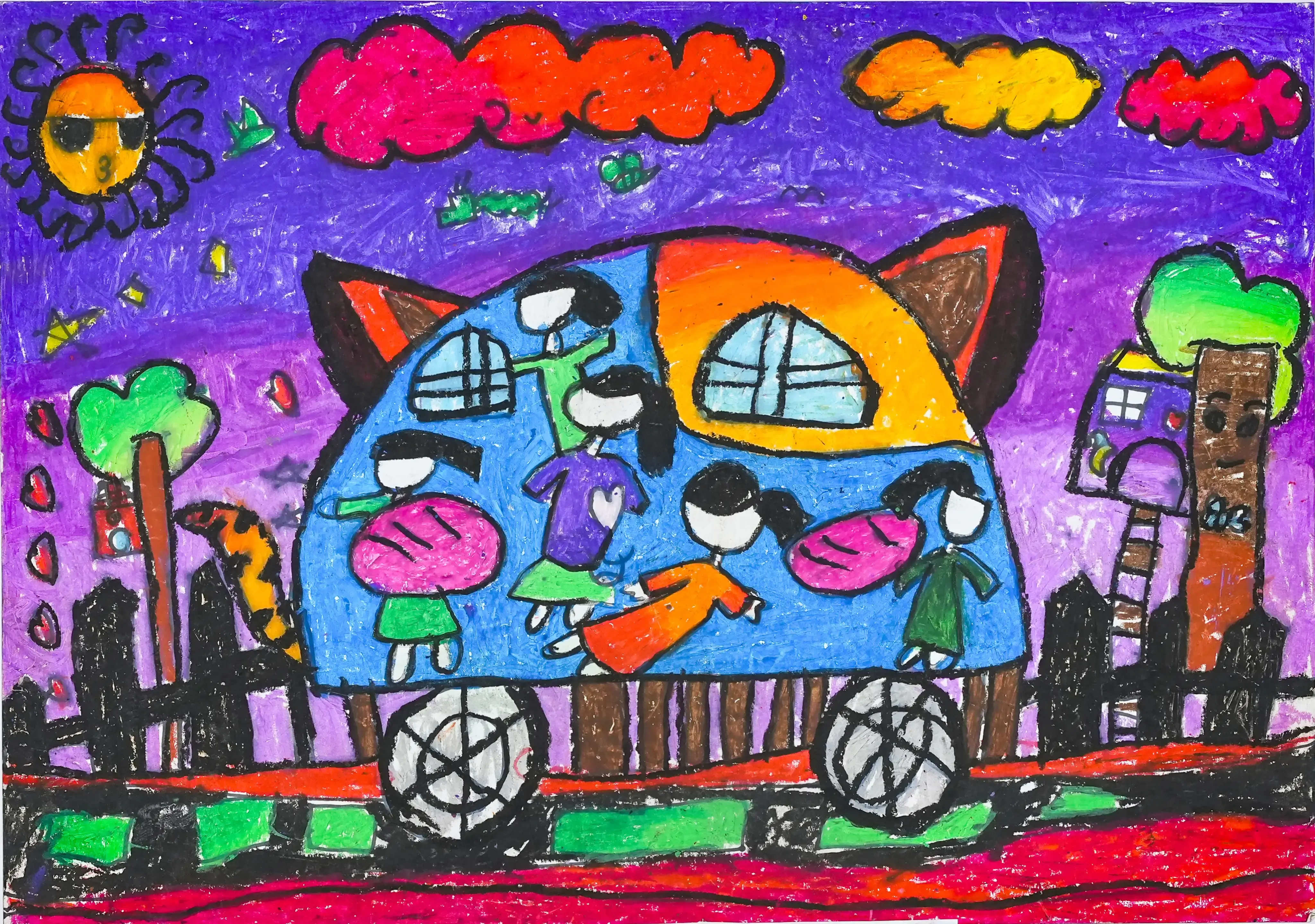 Chiếc xe Toyota robot mèo mang lại niềm vui, hạnh phúc cho trẻ khuyết tật